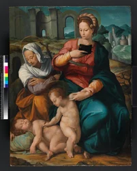 Maagd en kind met St. Elizabeth en de jonge Johannes de Doper