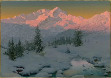 Aan de voet van de Garmisch-bergen, Beieren, 1922