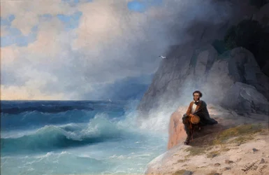 Alexander Pushkin aan de Zwarte Zee, 1868