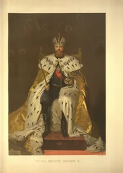 Kroningsportret van keizer Alexander III. Uit het Kroningsalbum, 1883