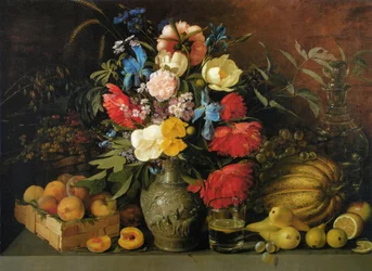 Bloemen en vruchten, 1839