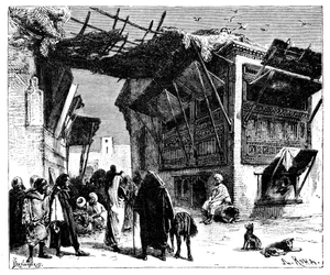 Een school in Fez, Marokko, 1895