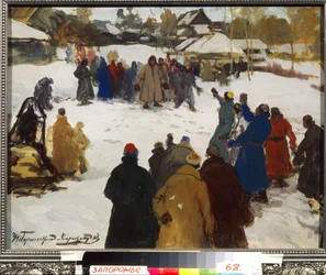 Vuistgevecht. (Vuistgevecht), c.1910 (tempera op karton)