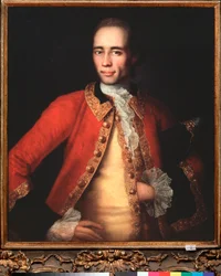Portret van de schrijver en vertaler Matvei Begitsjev