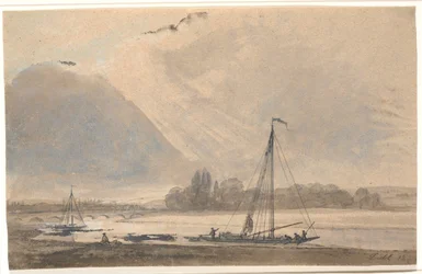 Uitzicht op de Elbe bij Dresden