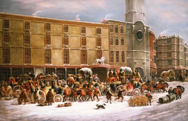 Het Witte Leeuw Hotel en Herberg, Bristol, 1873