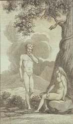 Illustratie voor Ewalds "Adam og Eva". IV
