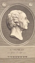Reliefmedaillon met portret van de zoöloog Abraham Trembley