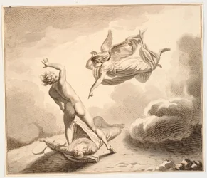 De aartsengel Michaël en Satan twisten om het lichaam van Mozes