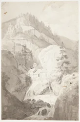 Een waterval bij St. Pierre d