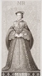 Koningin Mary (1516-58) uit 