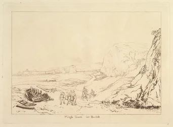 Martello Torens bij Bexhill, Sussex Liber Studiorum, deel VII, plaat 34, 1811