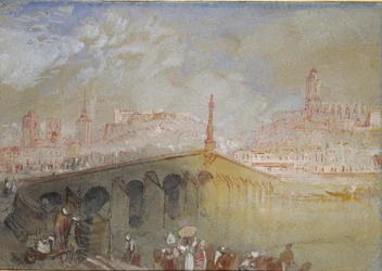 De brug bij Blois: mist trekt op, 1826-1830