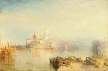 De Dogana en Santa Maria della Salute, Venetië, 1843