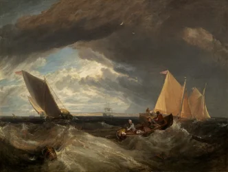 De samenvloeiing van de Theems en de Medway (1807)