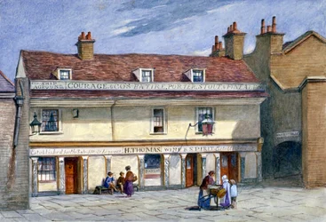 Het Schip Aground café, Wolseley Street, Bermondsey, Londen, ca. 1875