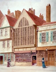 Uitzicht op Trinity Hall, Aldersgate Street, City of London, 1780