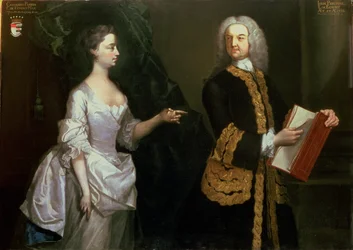 Een Groepsportret van John Perceval, 1e Graaf van Egmont