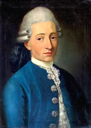 Portret van een Jonge Man Wolfgang Amadeus Mozart