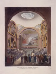 Raadzaal van het Guildhall, Londen, 1808