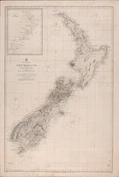 Kaart van Nieuw-Zeeland