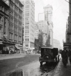 Broadway en het Times-gebouw, New York City, VS, 20e eeuw