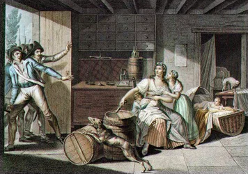 Episode van de Vendée-oorlog: een jonge vrouw uit