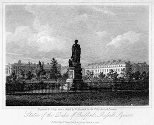 Standbeeld van de hertog van Bedford, Russell Square, Bloomsbury, Londen