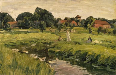 Kinderen bij de beek