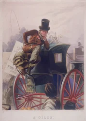 Hansom cab bestuurder, Londen, 1854
