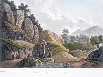 Baksteenmaken nabij Stanton Drew, Somerset, 28 februari 1798