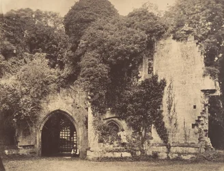 Oude poort, Raglan Castle, Monmouthshire, 1855