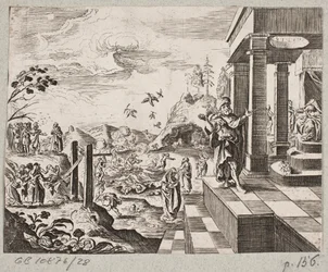 Illustratie voor Adam Olearius, “Persianischer Rosenthal von einem Sinnreichen Poeten Schich Saadi [...]”, Schleswig 1660