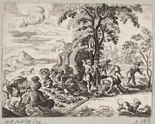 Illustratie voor Adam Olearius, “Persianischer Rosenthal von einem Sinnreichen Poeten Schich Saadi [...]”, Schleswig 1660