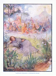 Langland droomde een wonderlijke droom, uit Engelse Literatuur uitgegeven door T C & EC Jack, ca. 1920