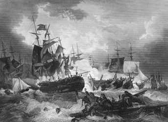 Admiraal Duncans overwinning op de Nederlandse vloot, Noordzee, 11 oktober 1797