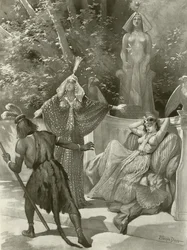 De Toverfluit, Act II scène vii (gravure)