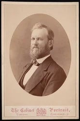 Portret van J.H. White, tussen 1874 en 1881