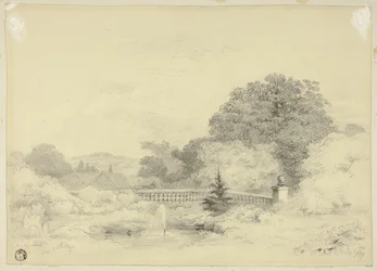 Balustrade en fontein, Saint Anne