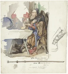 Detail van De Emmaüsgangers