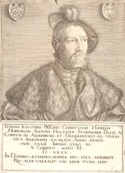 Portret van koning Christian III
