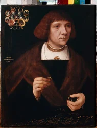 Portret van een man met ringen