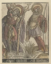 De heiligen Christoffel en Sebastiaan