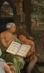 Saul en de Heks van Endor (detail), 1526