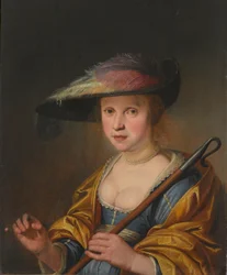 Dame als Herderin