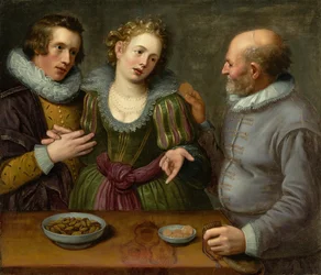 Een allegorie van ongelijke liefde, circa 1620s