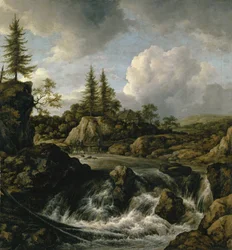 Landschap met waterval