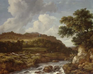 Berglandschap met een bergstroom
