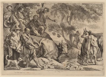 Cacus Steelt het Vee van Hercules