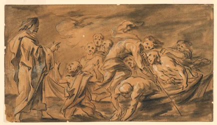 Christus verschijnt aan de apostelen bij het Meer van Galilea, de wonderbaarlijke visvangst